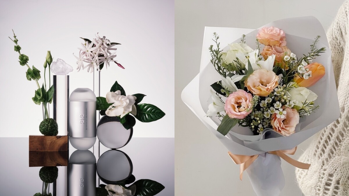 盧亞香水歡慶三月婦女節，買香氛送鮮花束。