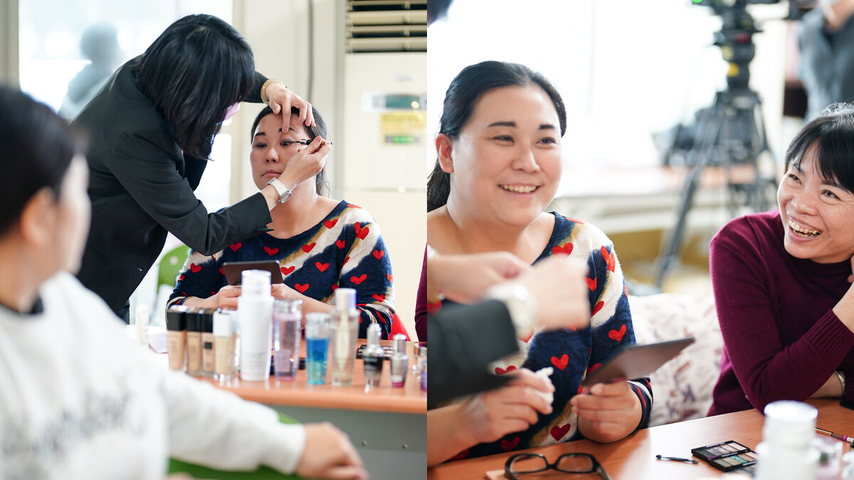 蘭蔻【Write Her Future 共寫未來】公益計畫持續透過捐款、彩妝保養課程、職涯訓練課程等，幫助弱勢單親媽媽找到自信，進而自立。