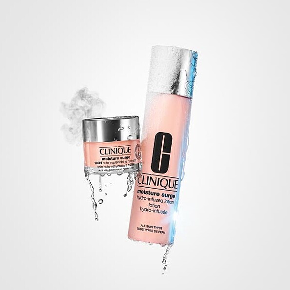 倩碧水磁場多酵活水精華露情境。