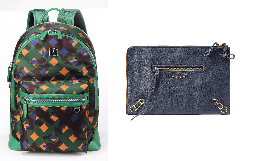 MCM後揹包、Balenciaga手拿包