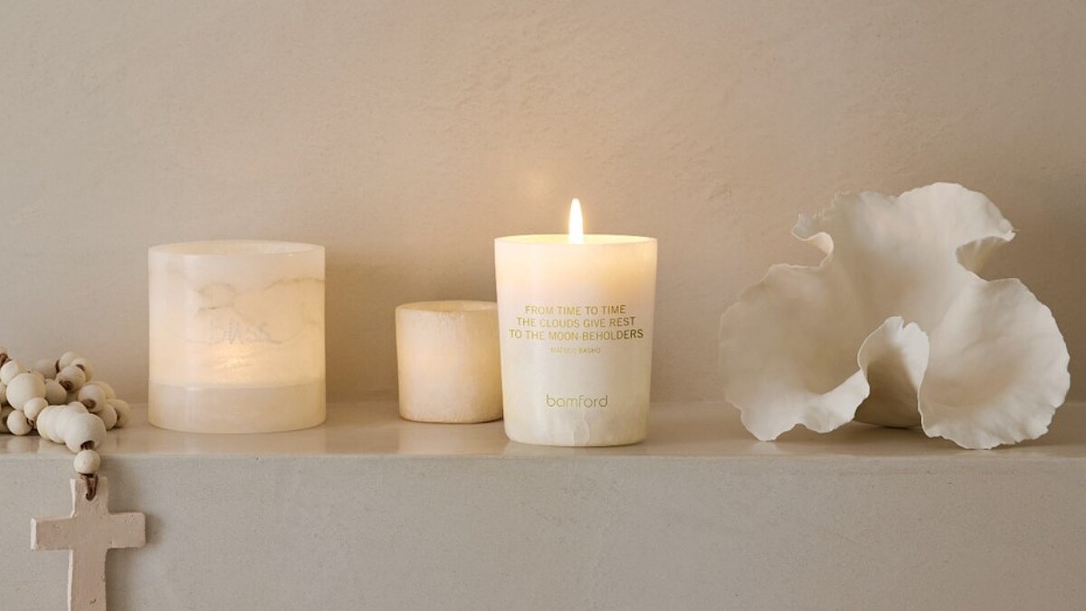 Bamford最美蠟燭現身！絕美雪花石杯圍繞微光，像月光倒映般療癒
