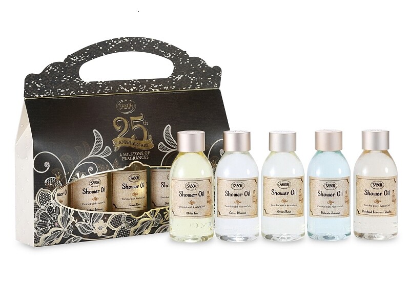 SABON 25週年沐浴油典藏禮盒，NT1,880。