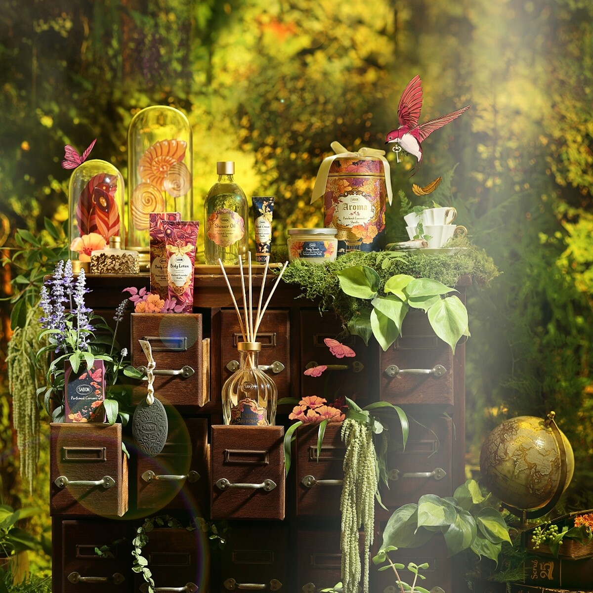 SABON 25週年經典限量系列主形象圖。