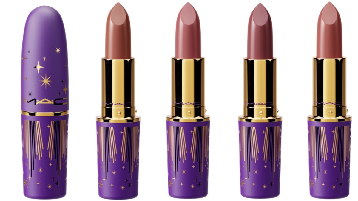 M.A.C月夜星辰系列時尚專業唇膏(左起#SKIES ABOVE、#ACROSS THE SKY、#MOON AND BACK、#HEY MOON)，NT880。