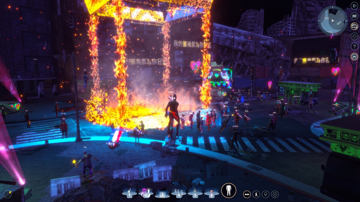 「美秀集團」全息演唱會封測場「放火」燒舞台橋段