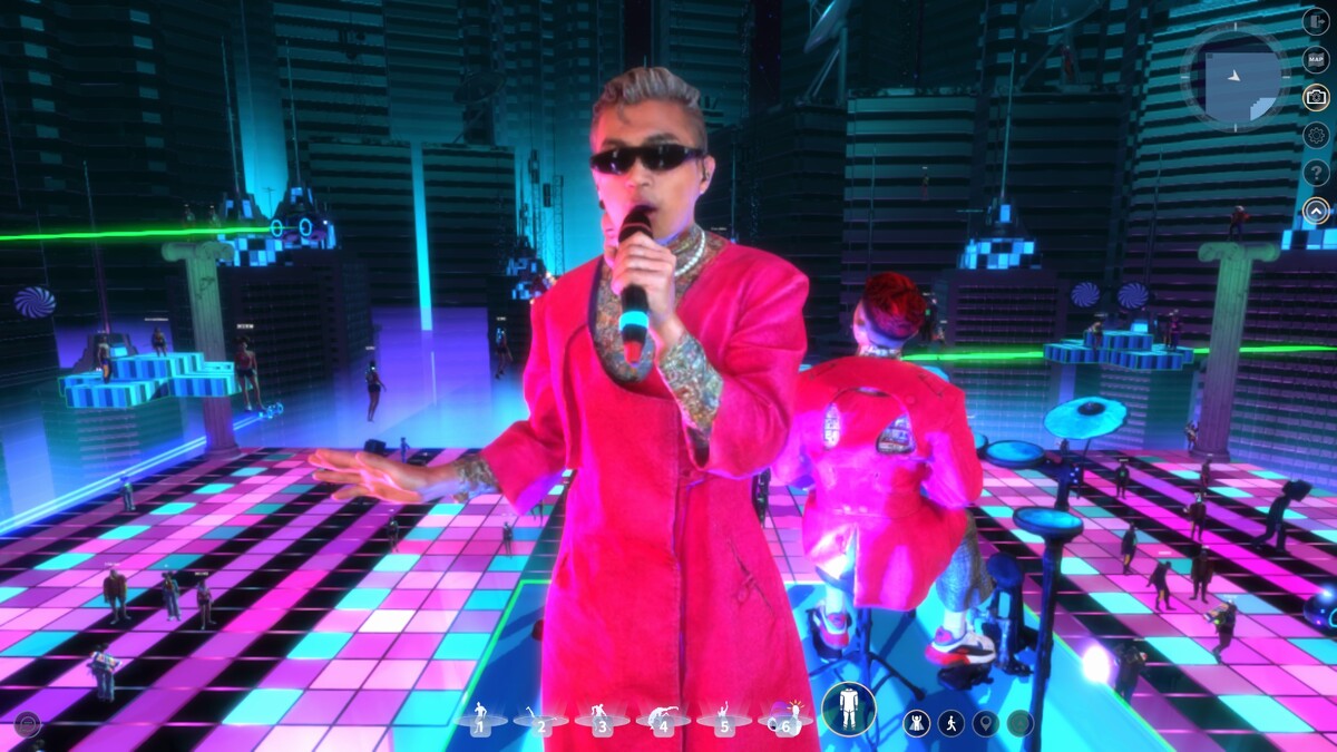 「美秀集團」全息演唱會封測場〈馬克吐溫〉場景「虛數陣」