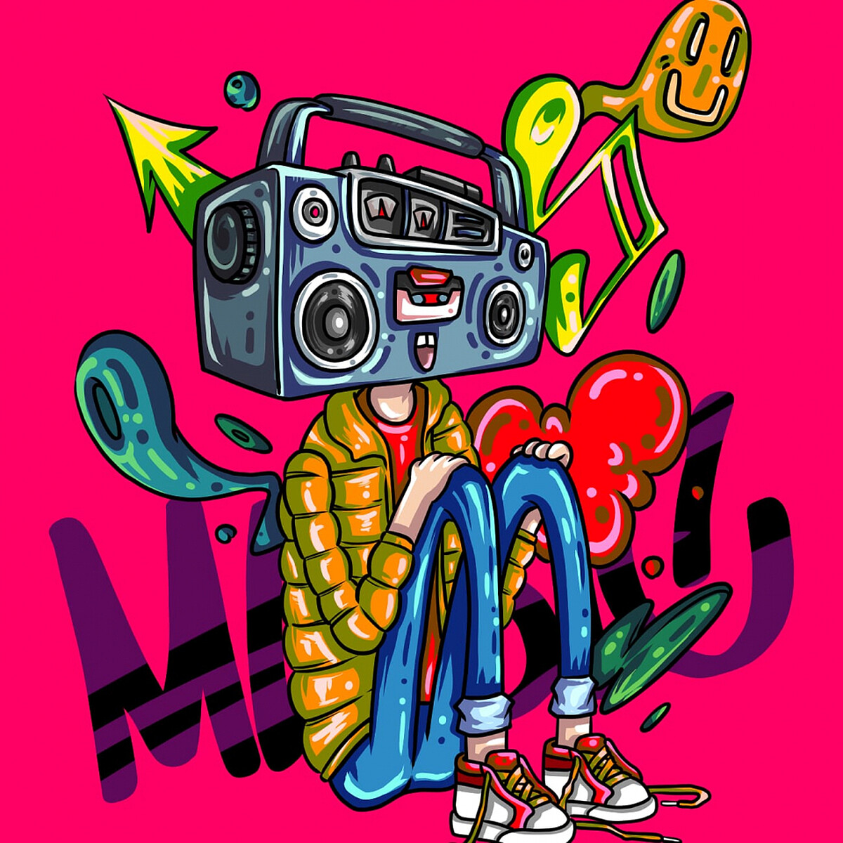 插畫「熱狗日常」Mr. Sound 音響先生