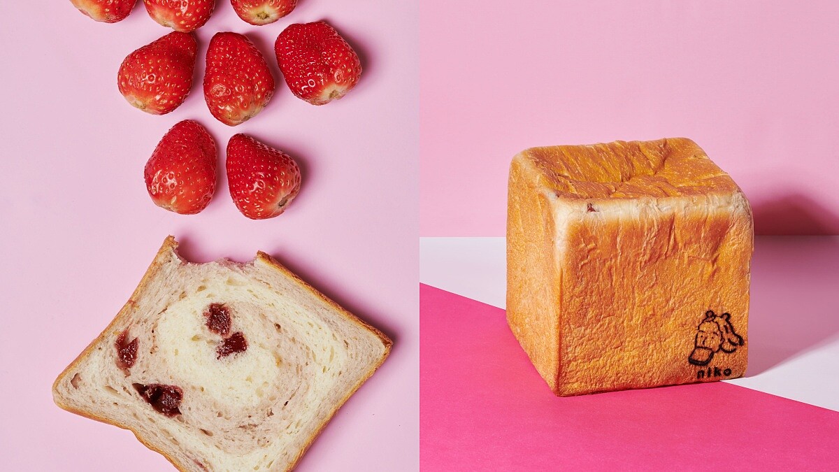 niko bakery日香雙色草莓生吐司限定登場！加碼推可可燕麥脆片健康零食