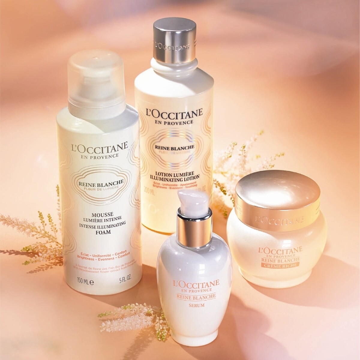 L&rsquo;OCCITANE歐舒丹白皇后系列2022主視覺。