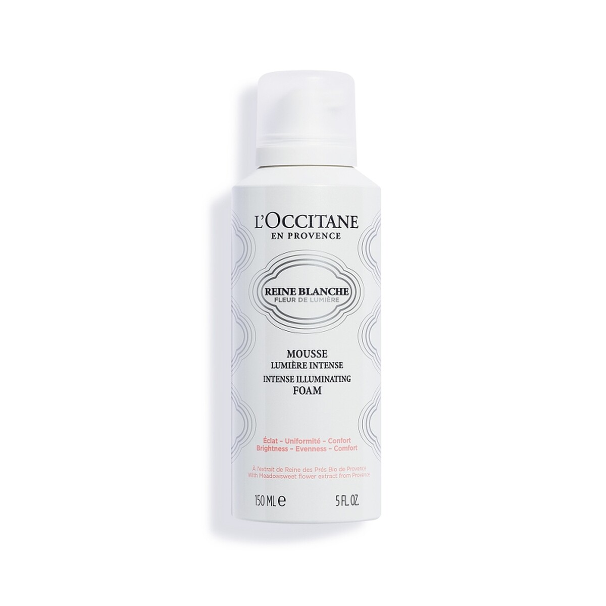 L'OCCITANE歐舒丹白皇后潔面慕絲霜150ml，NT1,300。