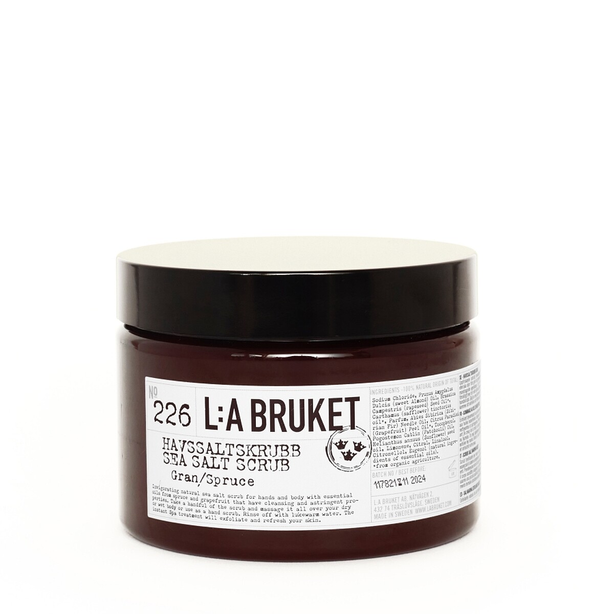 L:A BRUKET 226身體去角質(#雲杉)420g，NT1,600