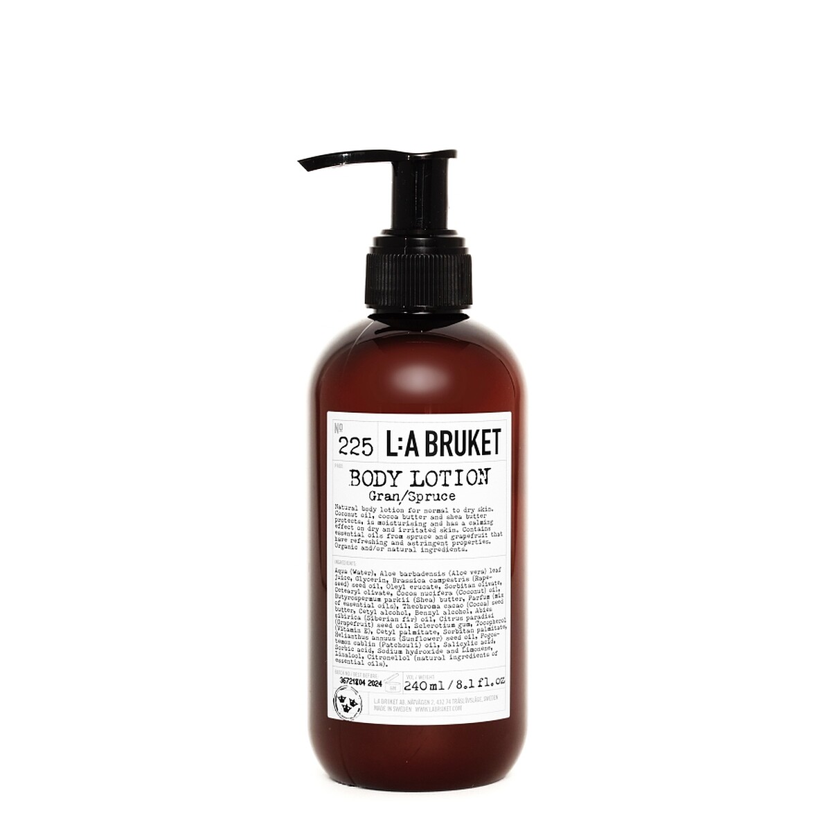 L:A BRUKET 225身體乳(#雲杉) 240ml，NT1,350