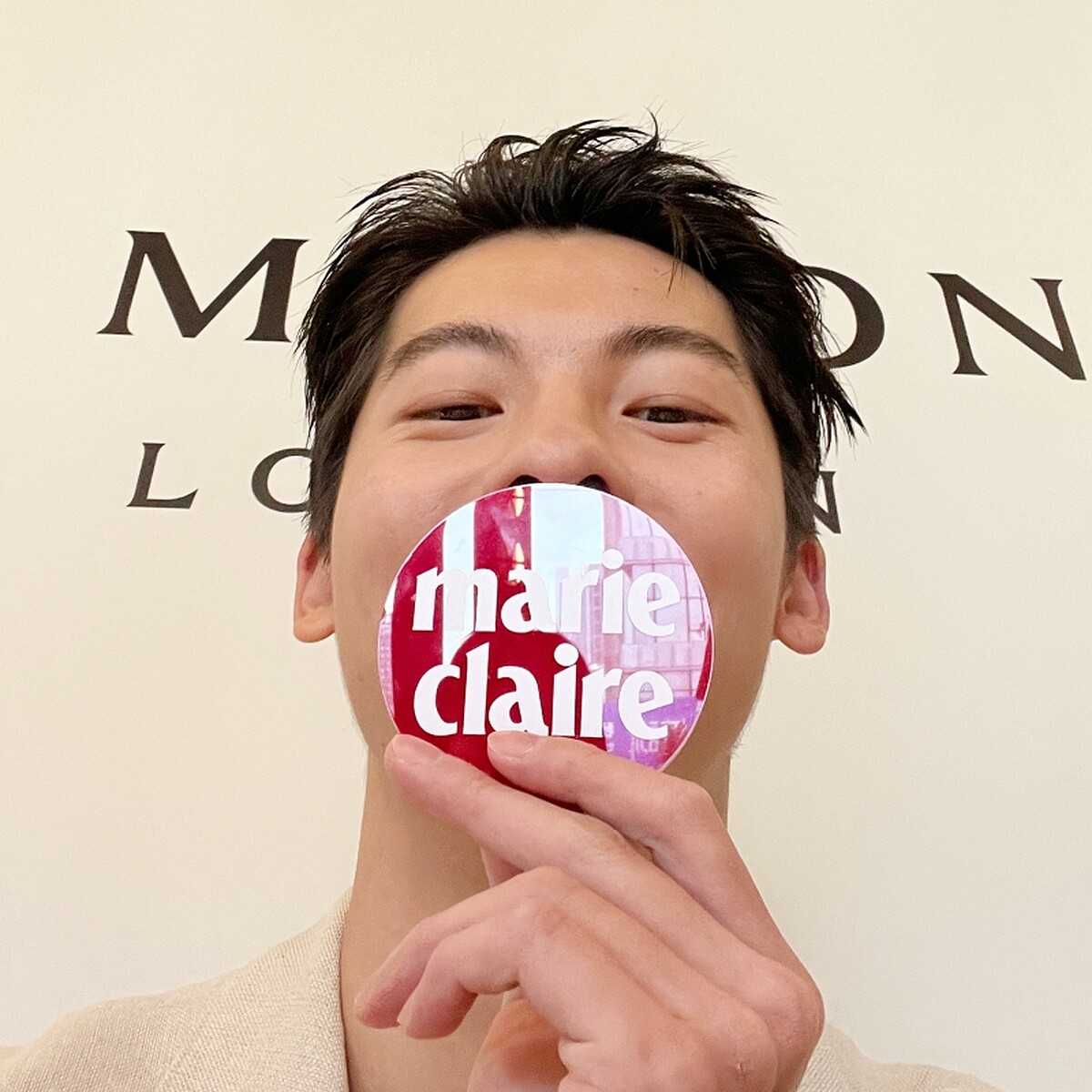 許光漢送給Marie Claire的自拍。