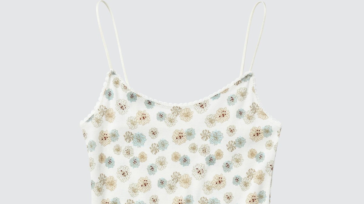 棉質細肩帶背心，NT$290