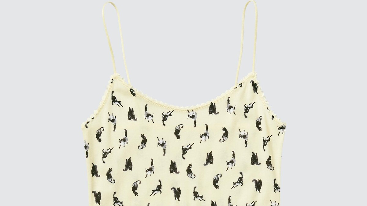 棉質細肩帶背心，NT$290