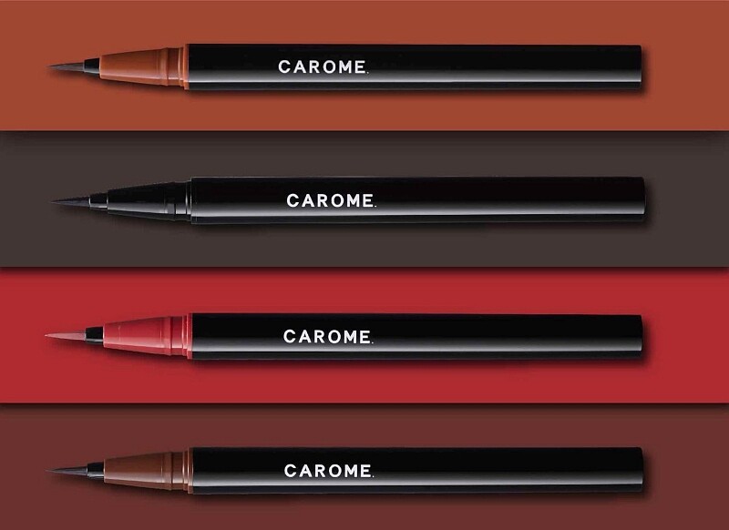 CAROME.絕不暈染眼線液產品形象。