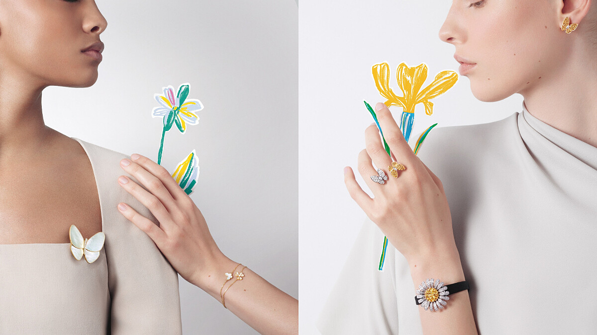 攜手法國藝術家Alexandre Benjamin Navet的奇思妙想創意，Van Cleef &amp;amp; Arpels 完美詮釋繁花盛放的春日詩意花園！