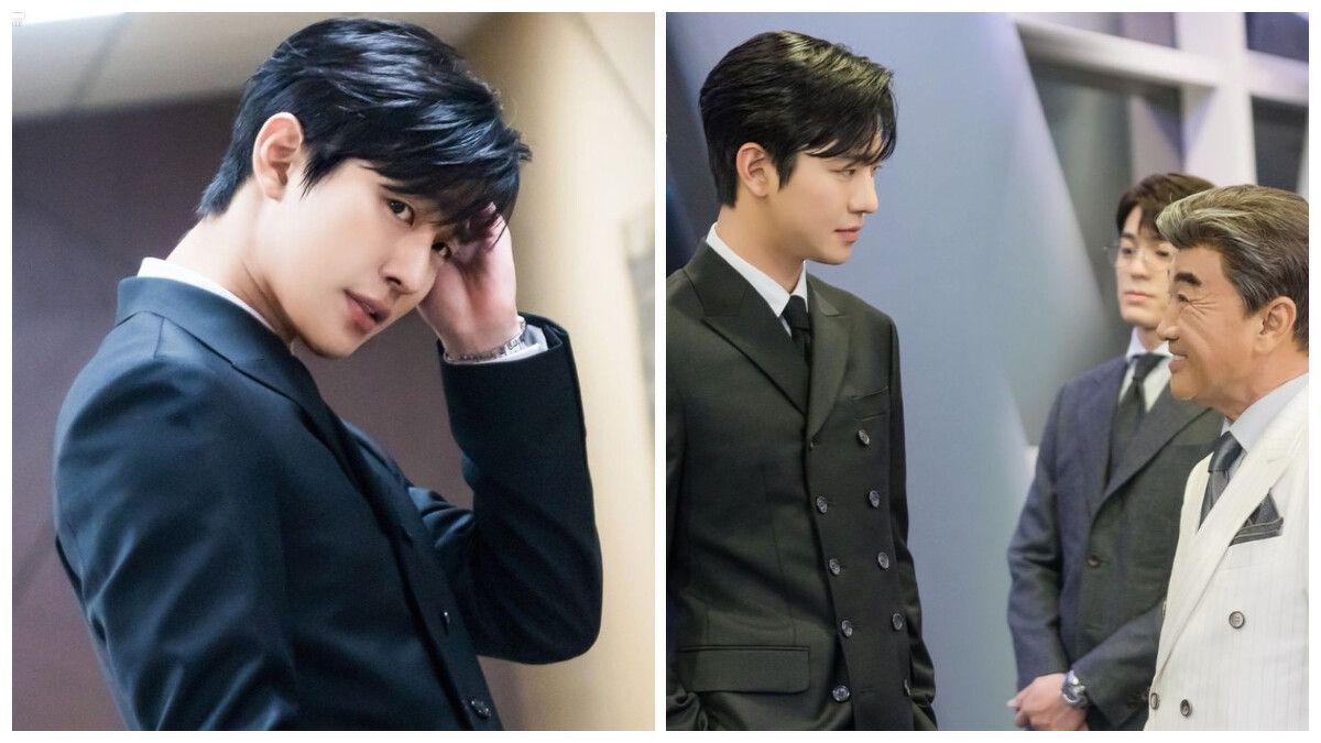 安孝燮排扣西裝點綴完美比例