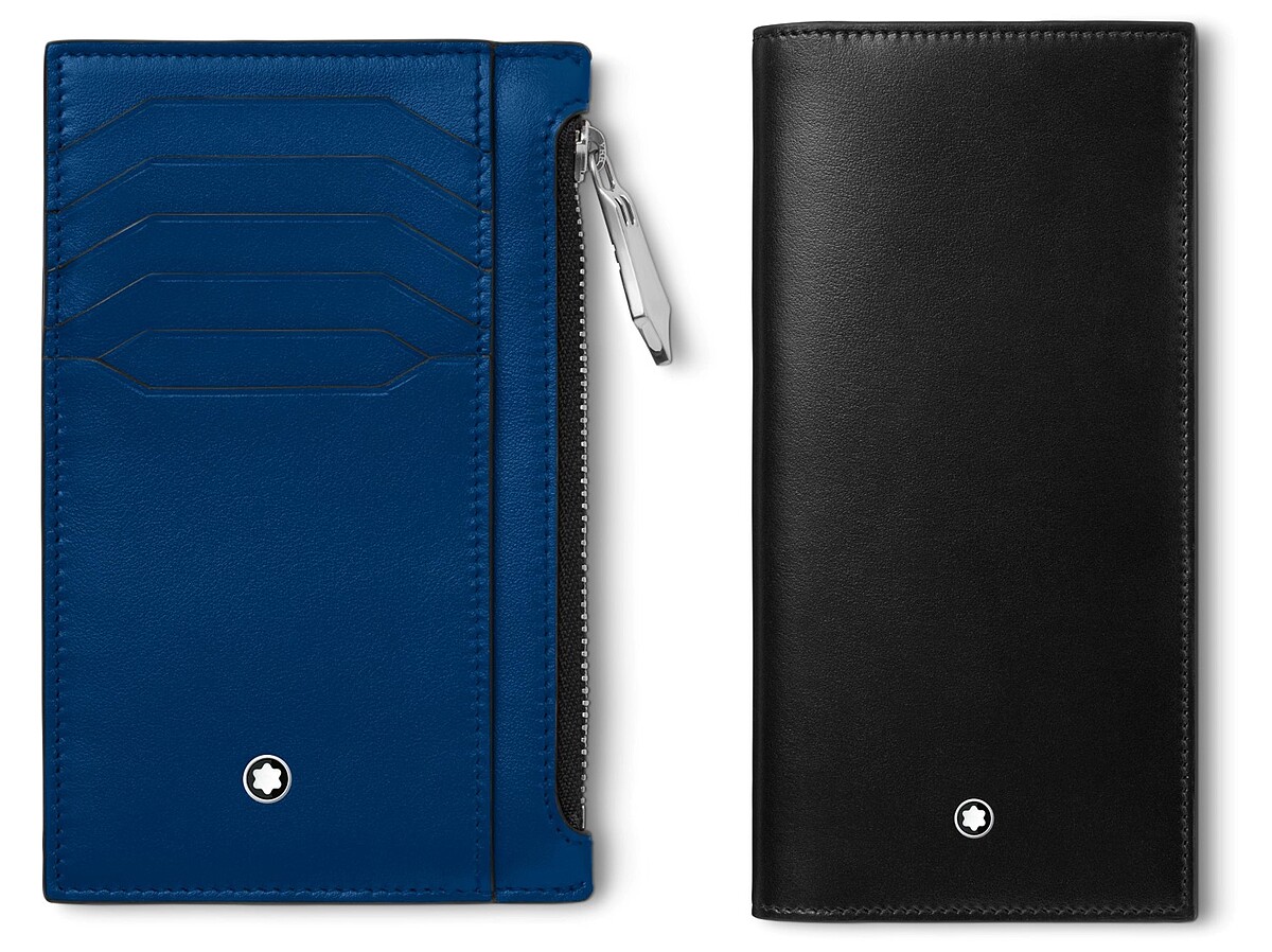 萬寶龍大師傑作系列八卡卡夾，NT$8,500、萬寶龍大師傑作系列15卡長夾，NT$13,000 