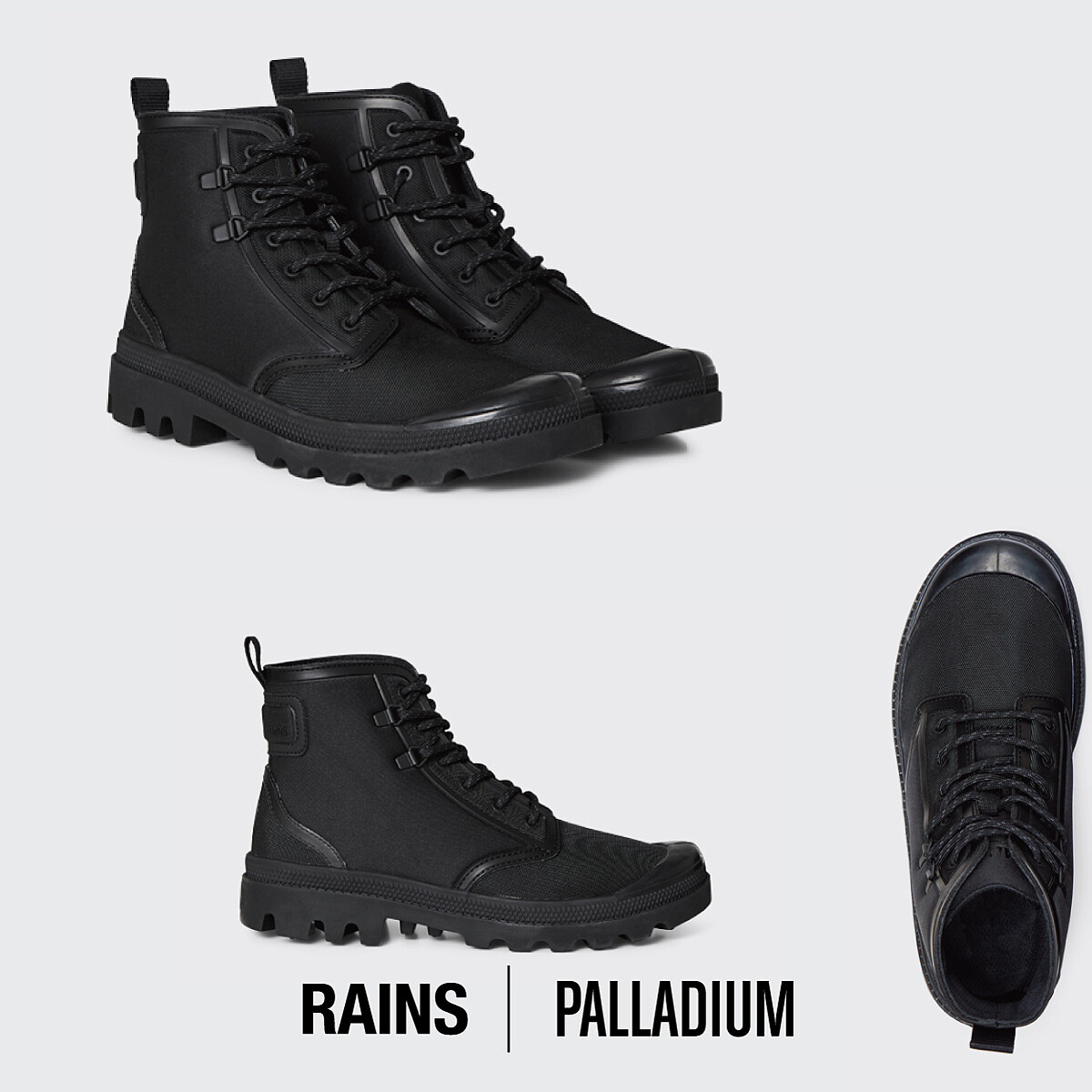 Pampa軍靴（極簡黑），NT$3,980