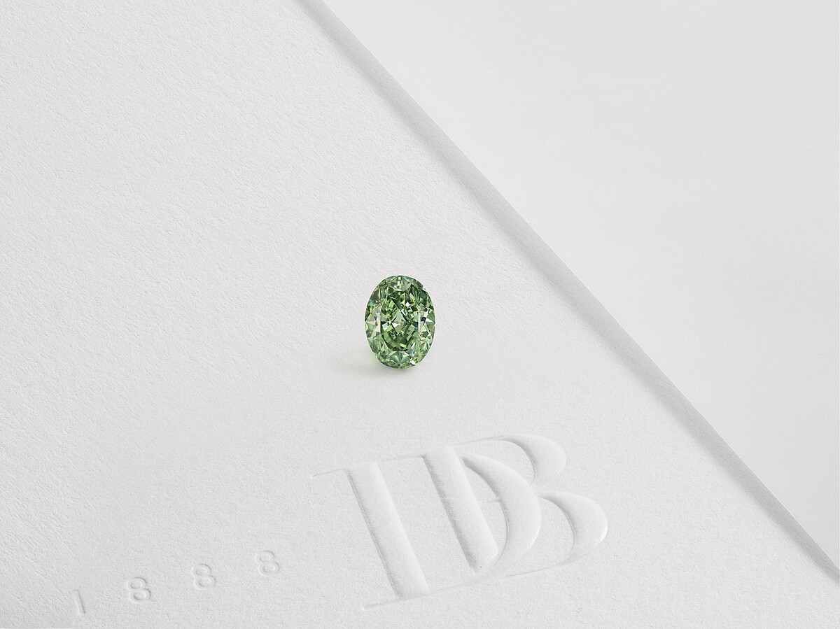 Aura橢圓形切割艷彩綠鑽高級珠寶戒指主鑽