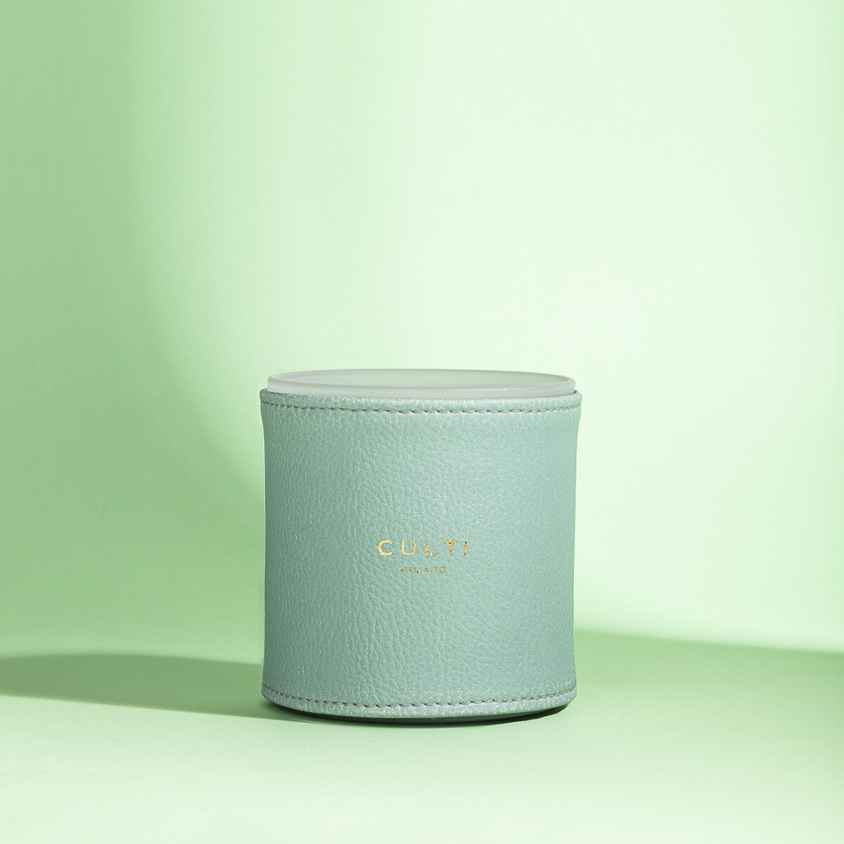 CULTI MILANO粉彩系列蠟燭系列的生態皮革套。