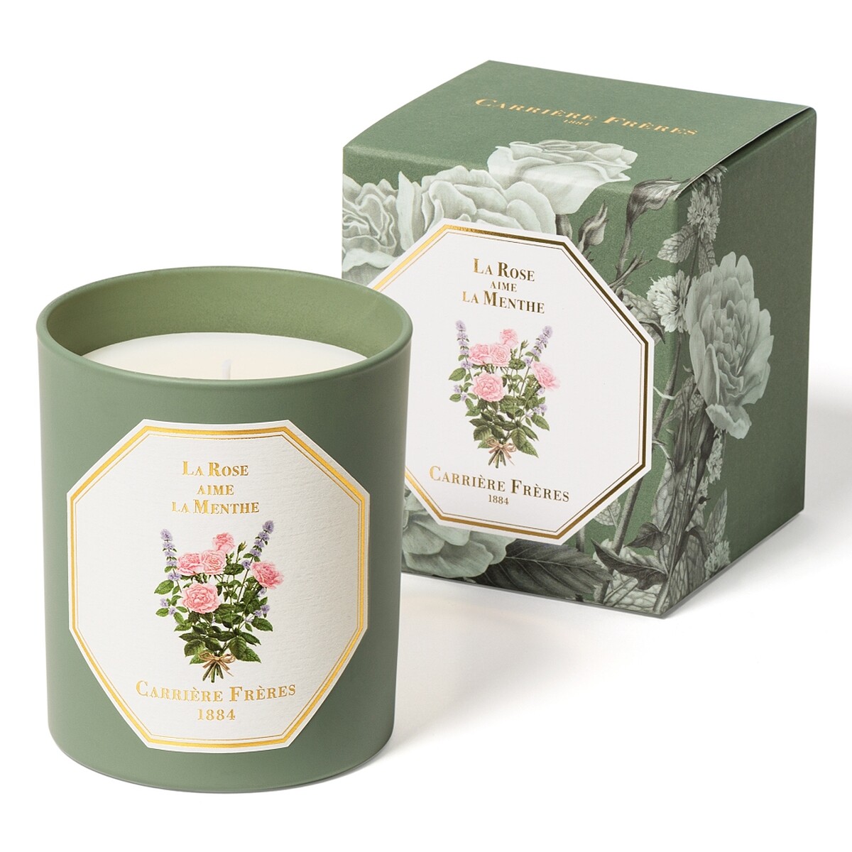Carrière Frères玫瑰愛薄荷限量蠟燭185g，NT2,280
