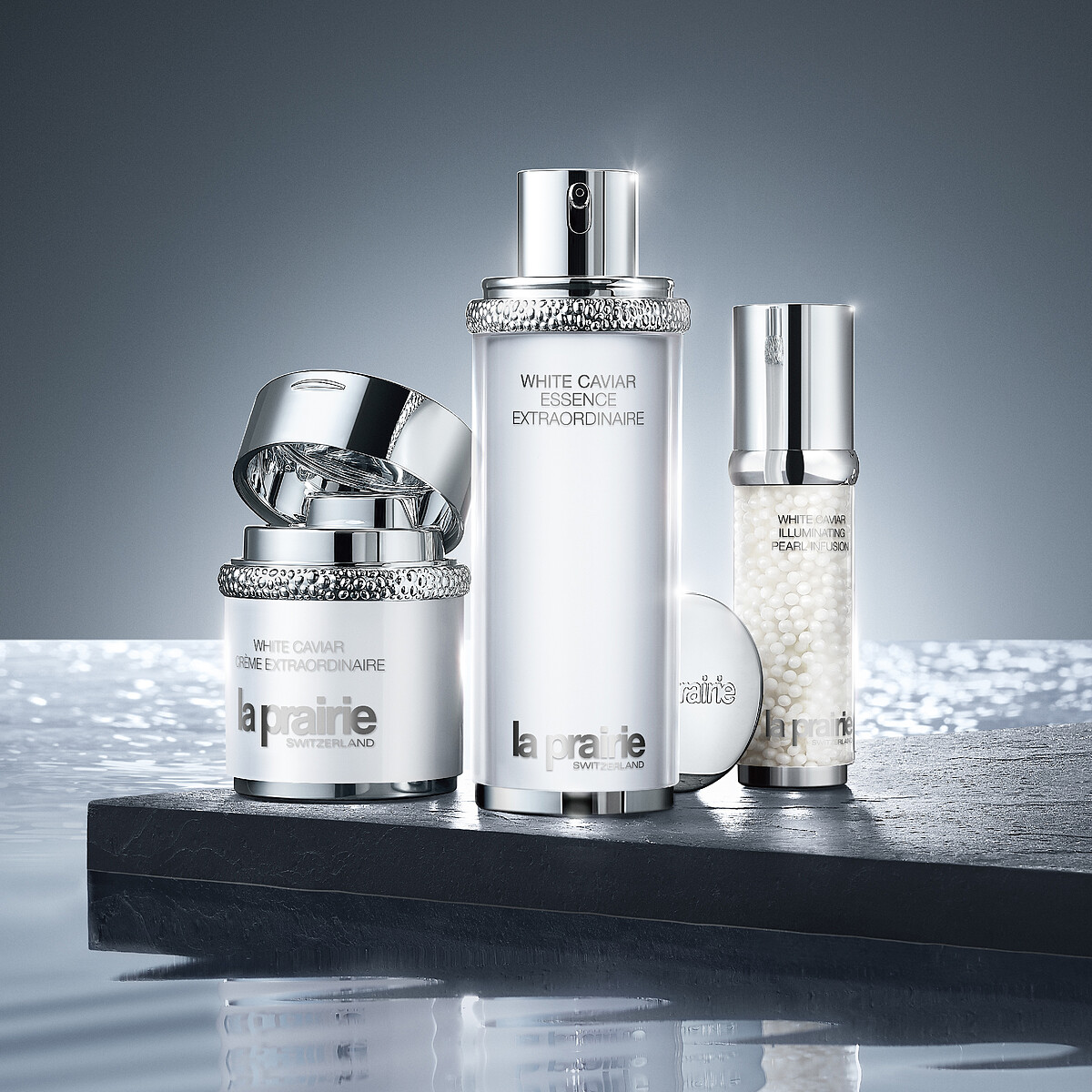 鑽白魚子時空聚光緊膚霜、鑽白魚子時空聚光精露、鑽白魚子時光聚光菁華