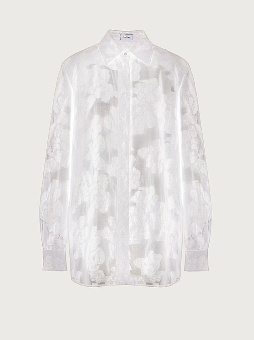 Salvatore Ferragamo 棉質印花襯衫，NT28,900。