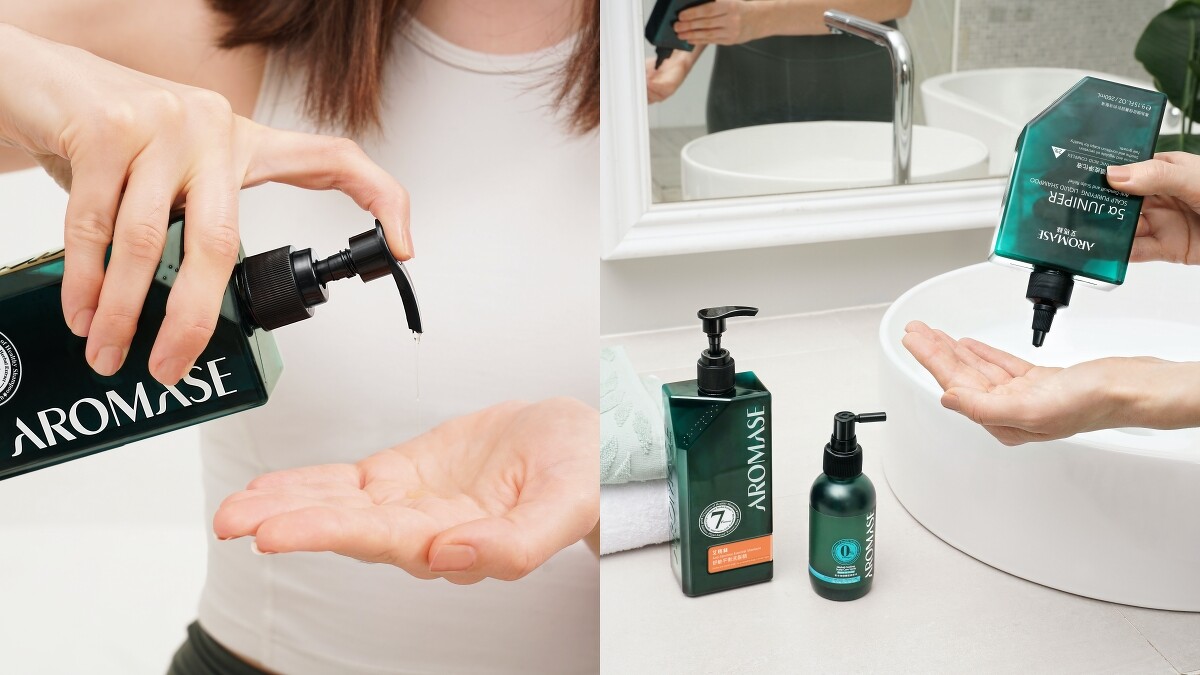 艾瑪絲舒敏平衡洗髮精 400 mL，NT550、1000mL，NT1,100