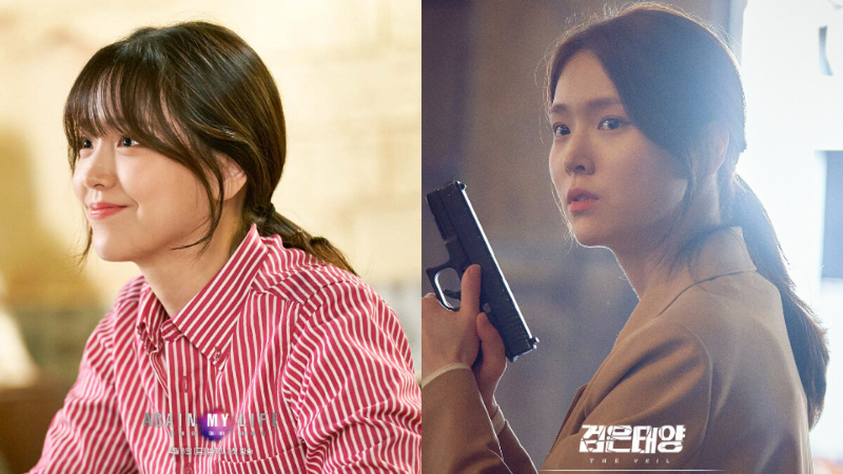 《Again My Life》金智恩飾演金熙雅/ 右圖為《黑色太陽》劇照 Photo/friDay影音