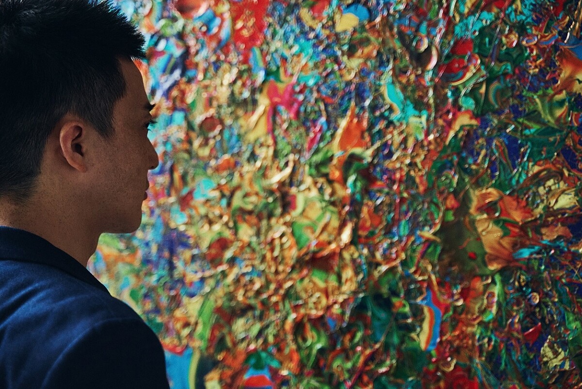 主廚廣瀨晉平與邵永添藝術創作《生生不息 Circle of Life》。