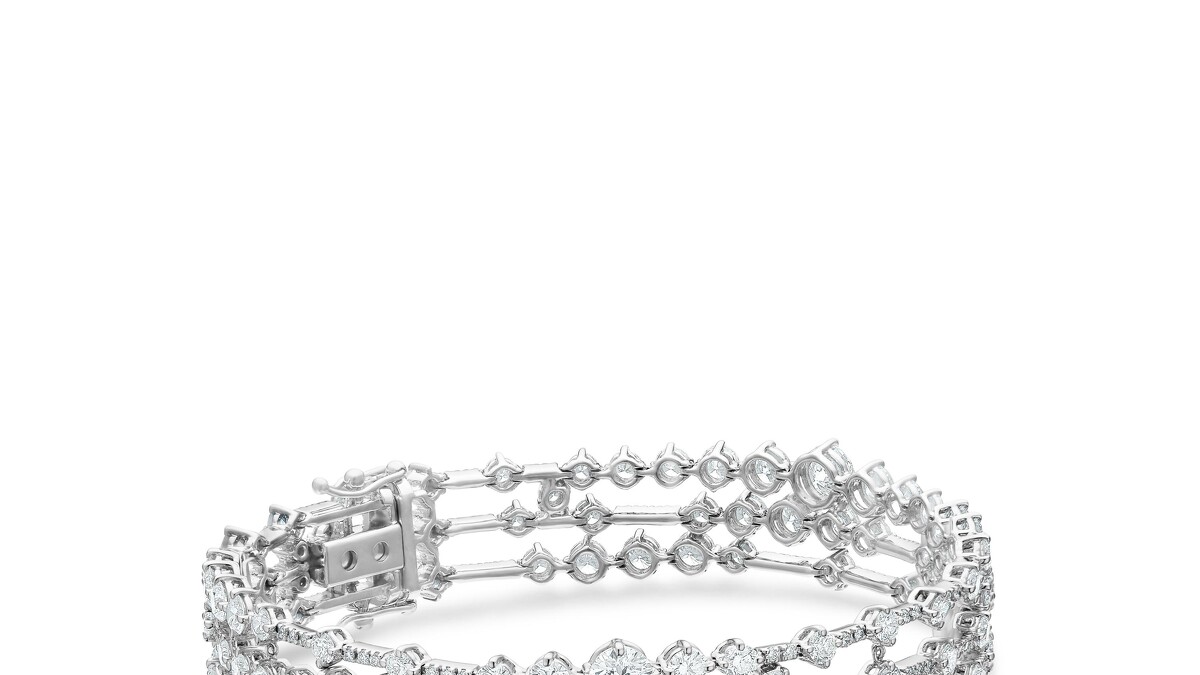 De Beers Arpeggia 高級珠寶三層鑽石手環