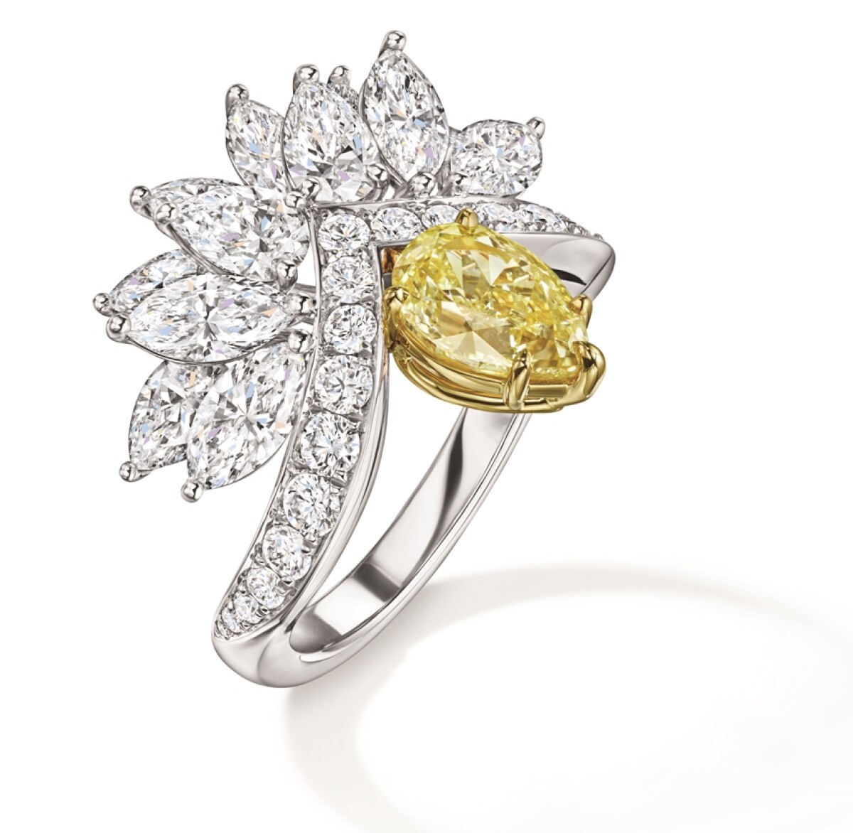 海瑞溫斯頓New York 系列 Eagle 黃鑽鑽石戒指