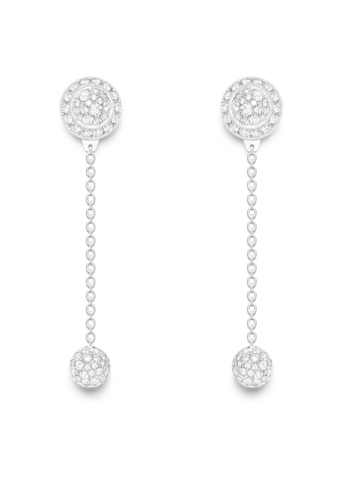 PIAGET Possession系列18K白金鑽石耳環