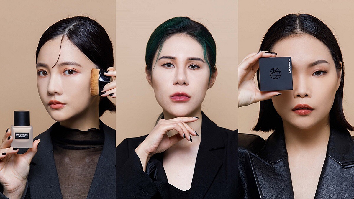 油肌崩妝、乾肌卡紋，3種你會遇到的底妝重災，讓植村秀「定妝專家」來解決！內行ㄟ手法學起來，完美鎖死精緻底妝