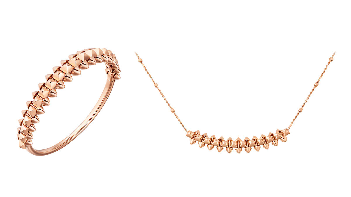 Clash de Cartier 玫瑰金手環、Clash de Cartier 玫瑰金項鍊