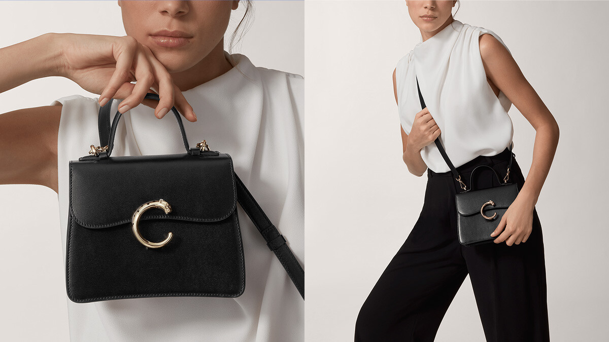 Panthere C de Cartier美洲豹手提包(迷你款)，NT85,500