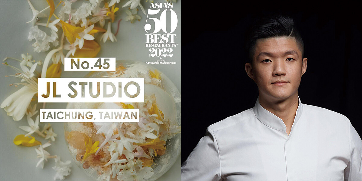 位於台中的「JL Studio」獲得第45名成績，主廚為 Jimmy Lim。