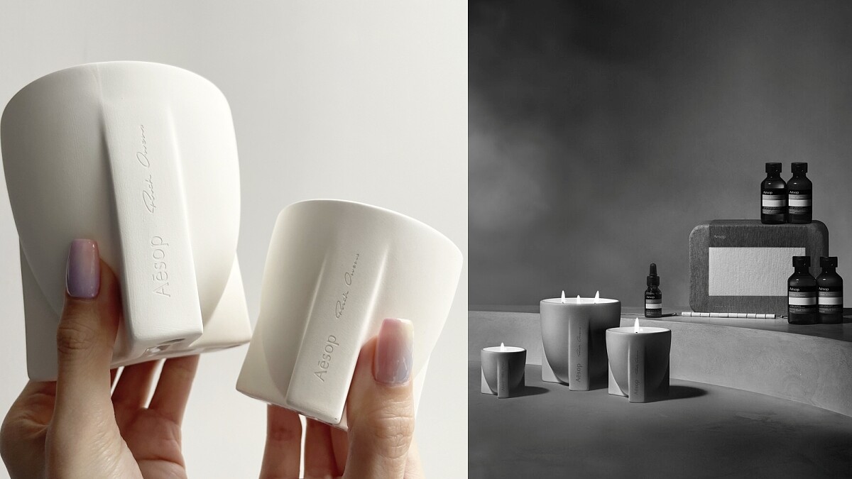 Aesop x Rick Owens合作系列4/1開賣！旅行組囊括限量斯多葛香水、陶珠手鍊，還有絕美蠟燭必收
