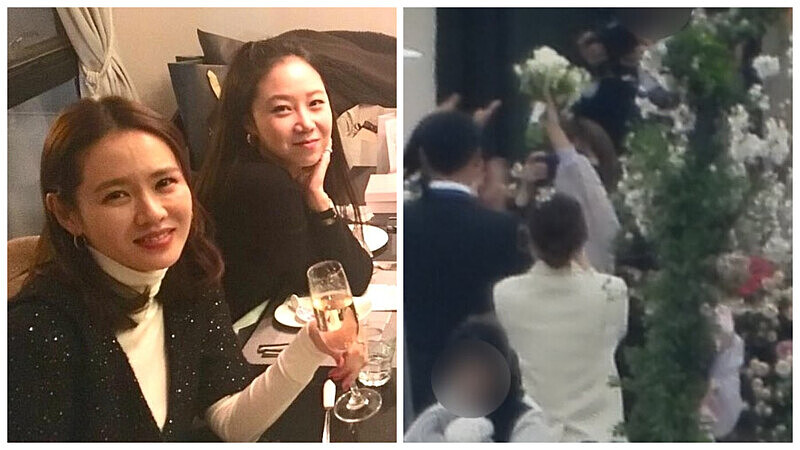 孔曉振在孫藝珍婚禮上接到捧花