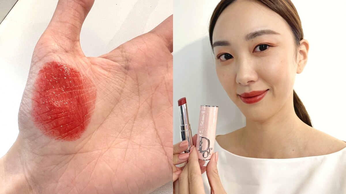 Dior癮誘唇膏 全新主打色Dior 8 手部、Model試色