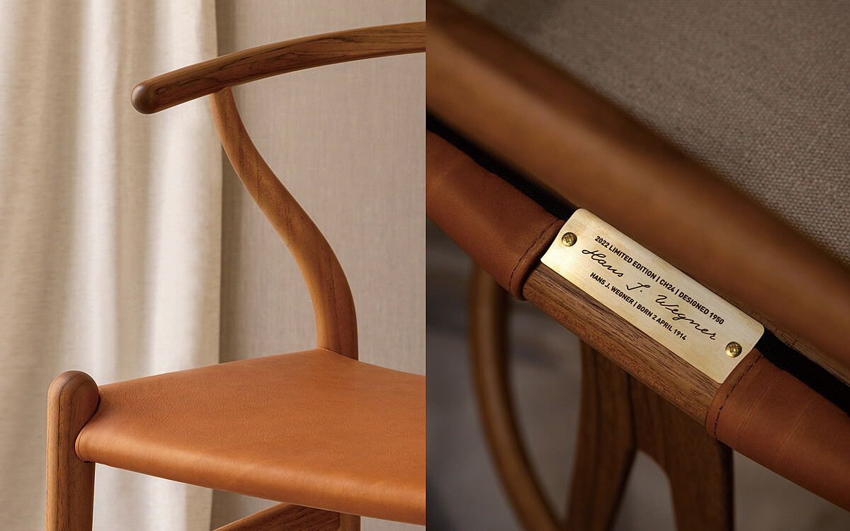 柚木及皮革材質都選用FSC&trade;及C2C森林認證素材，同時也是 Carl Hansen & S&oslash;n 對地球環境的堅持。