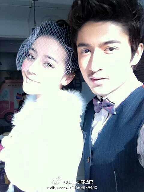 迪麗熱巴和米熱舊照