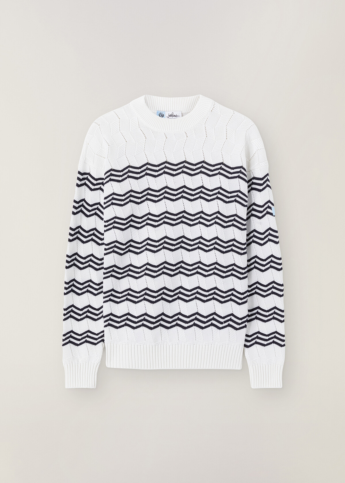 Loro Piana x 藤原浩 膠波浪針織上衣，NT$39,900