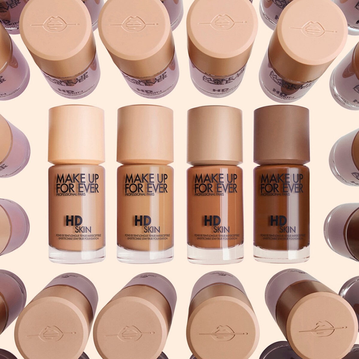 MAKE UP FOR EVER HD SKIN粉無痕持久粉底液。