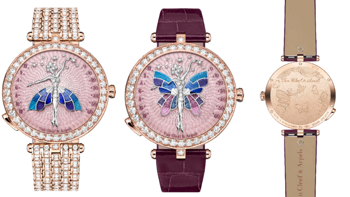 Lady Arpels Ballerine Enchant&eacute;e Rose Gold腕錶