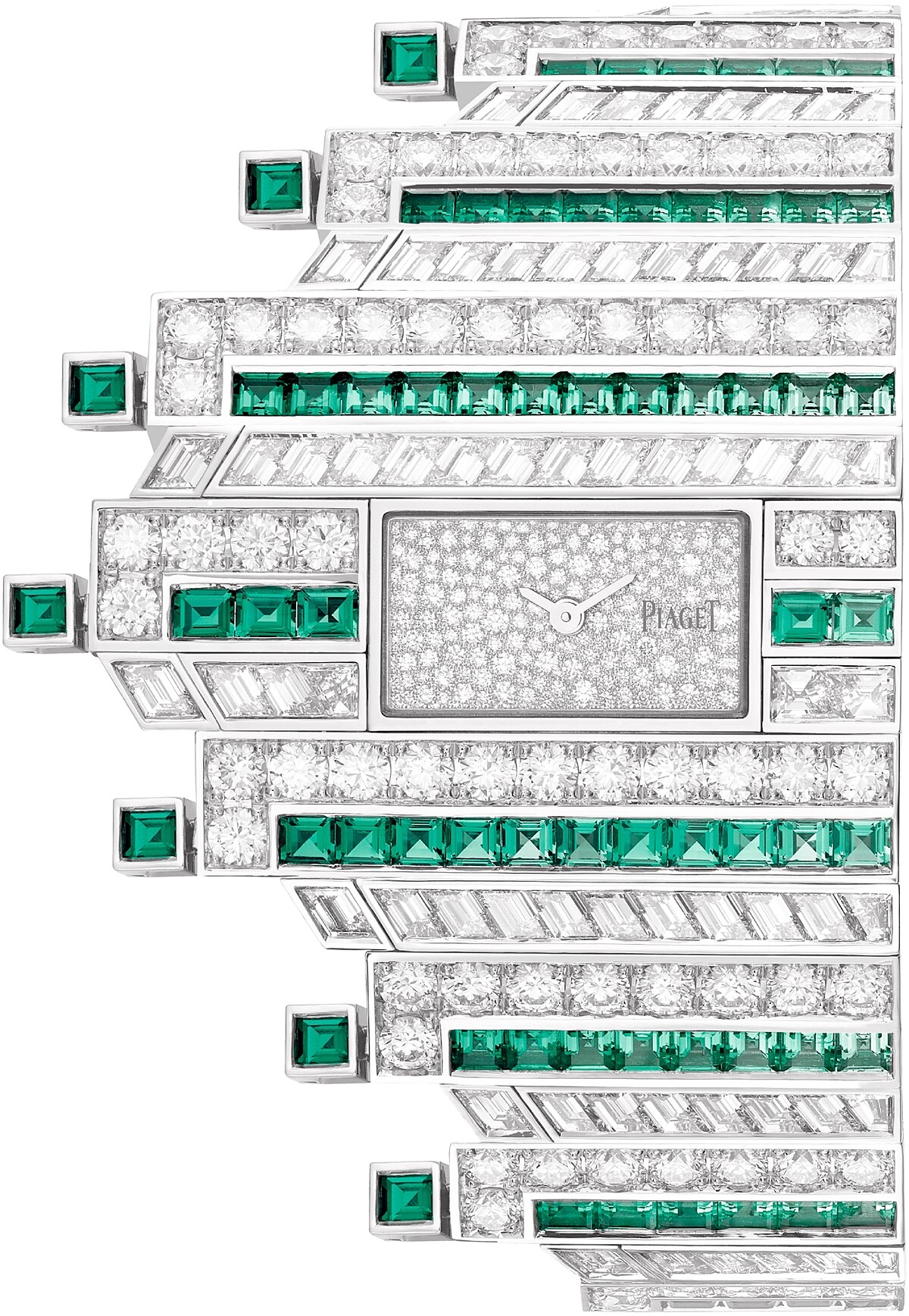 Piaget伯爵「Magical Lights奇幻光影」頂級祖母綠鑽石腕錶