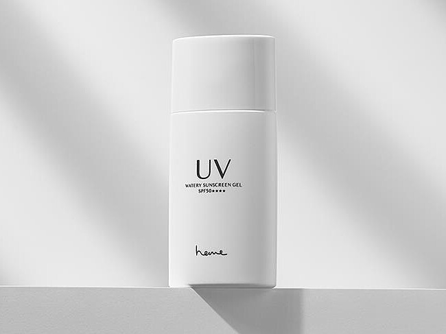 heme清透水感防曬凝膠SPF50/★★★★，NT250。