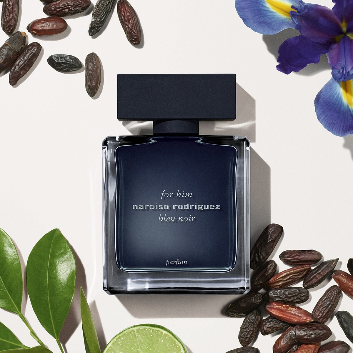 Narciso Rodriguez for him bleu noir紳藍男性香精香氛材料圖。